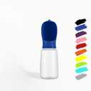WePet Portable Dog Water Bottle, 25 OZ, Leak Proof Puppy Water Dispenser with Drinking Feeder for Pets Outdoor Walking, Hiking, Travel, Food Grade Plastic (#01 Navy Blue)