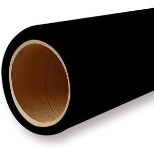 Yizhily Seamless Photogrphy Background Paper, Paper Backdrop Roll for Photoshoot, 53" x16', Ultra Black
