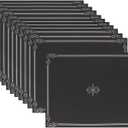 Best Paper Greetings Black Certificate Holders - 11.2 x 8.8 in, 12-Pack, Silver Foil - Certification Folders for Diplomas & Awards - Award Sleeves & Diploma Holders for Employee Appreciation