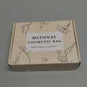 Clear Makeup Bag Set for Women Portable Clear Make up Bag Cute Waterproof Travel Cosmetic Bag Toiletry Bag for Car Essentials Bag (White)