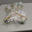 CATINER Modern Drum Chandelier 18” White and Gold Pendant Light Fixture Round Fabric Shade 4 Lights Semi Flush Mount Hanging Ceiling Chandelier for Dining Room Bedroom