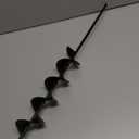 3" x 24" Garden Auger Drill Bit for Planting and Post Hole Digging - Upgraded Spiral Design, Solid Shaft - Hex Driver Drill Compatible (Black)