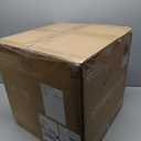 SIMPLIHOME Rockwood Cube Storage Ottoman with Tray - 17 inch Wide Upholstered Vegan Leather Square Storage Ottoman in Distressed Brown, Contemporary Cube Ottoman for Living Room with Serving Tray