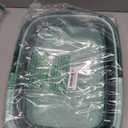 Collapsible Foot Bath Basin for Soaking Feet,Pedicure Foot Spa, Foot Tub with Handles and Massage Acupoint,Multifunction Collapsible feeting Soak Tub-Green (1 Pack)