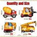 13pcs Construction Theme Birthday Party Decorations, Number 2 Large Construction Truck Traffic Cones Foil Balloon, 2nd Boy Birthday Party Decoration Supplies (2nd)