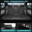 Custom Fit Seat Covers for Toyota Camry 2025-2026 LE/SE - Premium Faux Leather Full Set with 4-Layer Waterproof Protection