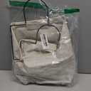 Wall-Hanging Storage Bags, Desktop Organizer Basket Cotton Linen Hanging Storage Basket for Kitchen,Bderoom,Living Room (#2 White)