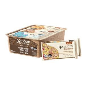 GoMacro MacroBar Organic Vegan Protein Bars - FODMAP Friendly Variety Pack (2.0-2.3 Ounce Bars, 12 Count) Expiry: 06/06/26