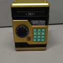 Piggy Bank, Automatic Electronic Piggy Bank for Kids Boys Girls with Password and Fingerprint Unlocking Simulation, Money Bank Kids Safe Toys for 3 4 5 6 7 8 9 10 Year Old Boy Girl (Black Gold)