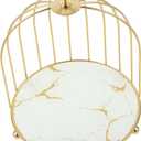 ULTECHNOVO Metal Birdcage Cake Stand Tiered Serving Tray Cookies and Desserts Vintage Style Rack for Wedding Birthday Party Display and Home Vanity Organizer