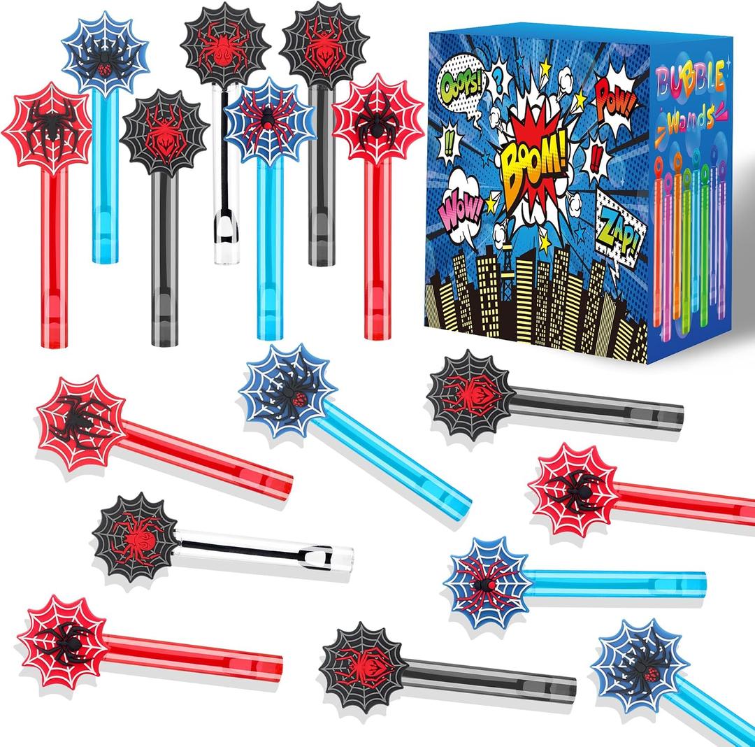 24PCS Bubble Wand for Party Favors Decorations Supplies Classroom Prizes Valentines Easter Halloween Christmas Bags Basket Stuffers Gifts