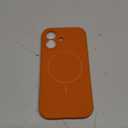 Miracase Magnetic for iPhone 17 Case, Compatible with MagSafe, Integrated Silicone Camera Control Cover, 3.0mm Thicken Shockproof Drop Protection Phone Case for 17, Orange