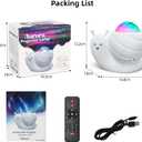 Mycket Star Projector, Galaxy Projector Light, LED Night Light Lamp, Night Light Projector with Remote 360Rotating Sleep Soothing Colors Changing Music Bluetooth Speaker Timer Fuction for Bedroom