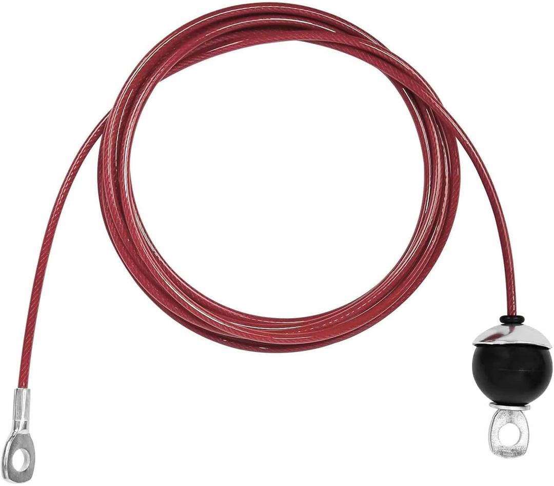 Replacement Cables for Home Gym, Fitness Pulley Cable, Weight Machine Replacement Cable -Thick 5mm(0.2inch) Heavy Duty Steel Wire Rope for Home Gym Cable (59'')