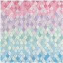 Allenjoy 72"x72" Mermaid Scales Shower Curtain for Bathroom Ocean Under The Sea Pink and Blue Girl Home Bath Decors Durable Waterproof Fabric (NO Glitter) Machine Washable