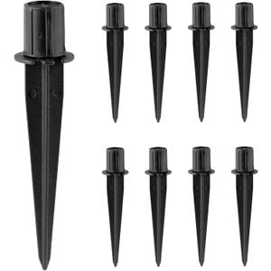 Metal Stakes Solar Lights Replacement Spike - Outdoor Ground Stake for Garden Lights Landscape Yard Pathway Patio Lamps Pole (Metal-8 Pack)