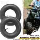 4.10/3.50-4 Heavy Duty Replacement Inner Tube with TR-87 Bent Valve Stem (2-Pack) - for Wheelbarrows, Mowers, Hand Trucks and More 3.50-4 Tire