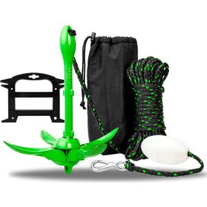 Young Marine Grapnel Anchor Kit for Small Boats, Kayaks, PWC, Jet Ski, Paddle Boards, etc. - 3.5 lbs