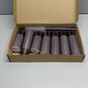 Homemory Decorative Flameless Candles, Battery Operated Candles with Remote & Timer, Flickering Led Pillar Candles, Plexiglass, Grey, Pack of 9, D2.2 xH 5" 6" 7" (Gray)