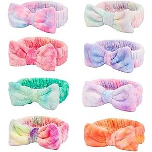 WSYUB Spa Headbands for Girls, Skincare Headband Kids,Headband for Washing Face, Makeup Headbands,Sleepover Party Headband for Teens,8p