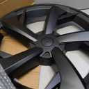 Matte Black 19 Inch Hubcaps for 2026 Tesla Model Y Juniper, Full Coverage Wheel Covers, Snap-On Rim Protectors, Durable ABS Replacement for Tesla 19 Stock Wheels, Anti-Scratch & Secure Fit