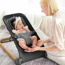 Fodoss Baby Bouncer,Portable Seat for Infants, Ergonomic Design Baby Bouncer Chair, Bouncer for Babies 0-12 Months, Black