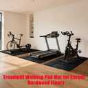 Treadmill Mat for Carpet &Hardwood Floors 79x39, Treadmills Mat, Mat for Under Treadmill/Walking Pad/Exercise Bike on Carpet, Hardwood Floors Protectior, Non-Slip, Waterproof, Noise Shock Absorption