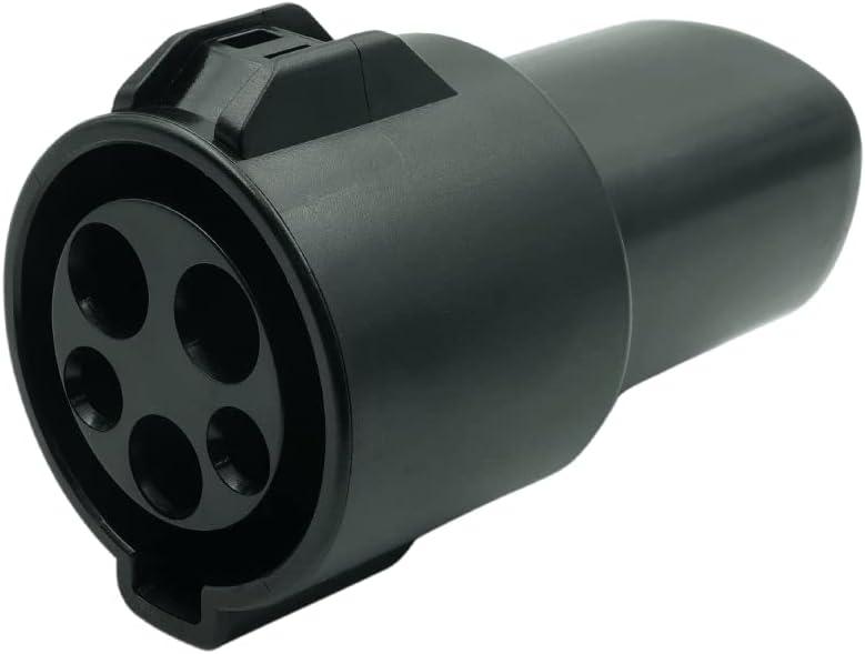 JOWUA J1772 to NACS Adapter 60 Amp / 250V AC - Compatible with SAE J1772 Charger (Black)