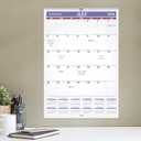 AT-A-GLANCE Wall Calendar 2026-2027 Planner, Academic 12-Month July-June, Monthly, 15-1/2" x 22-3/4", Ruled Daily Blocks (AY328), 15.5"W x 22-3/4"H