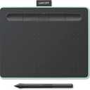 Wacom Intuos Small Bluetooth Graphics Drawing Tablet, Portable for Teachers, Students and Creators, 4 Customizable ExpressKeys, Compatible with Chromebook Mac OS Android and Windows - Pistachio