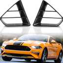 HAKA TOUGH Front Upper Grille Inserts for Ford Mustang GT 2018-2023, Modified Radiator Grille Insert Accessories, Replace P/N #JR3B-8200-AB, Black, Left & Right, 2PCS