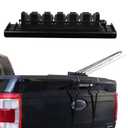 SPIRRELAB Fishing Rod Holder for Truck Tailgate – Holds 6 Rods with Foam Protection & Secure Straps – Easy to Install Pickup Truck Bed Pole Holders