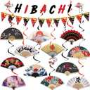 Hibachi Birthday Party Decorations - 14 Pcs Japanese Theme Decor
