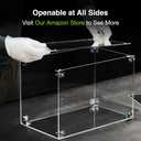 GuineaLoft Non-Flimsy Acrylic Display Box  A Large, Thick, Truly Sturdy 15x10x9-Inch Crystal-Clear Display Case, Securely Fastened by Stainless Steel Brackets & Screws Instead of Push-Fit Slots