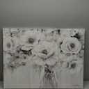 Peony Flowers Canvas Wall Art, Black and White Floral Pictures in Vase for Living Room Bedroom Decor 32 x 24