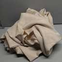 Preboun Wedding Rectangle Linen Tablecloth Bulk 60 x 102 Inch Polyester Faux Linen Tablecloths Washable Burlap Tablecloth for Birthday Farmhouse Dining Table Party (Beige,6 Pack)