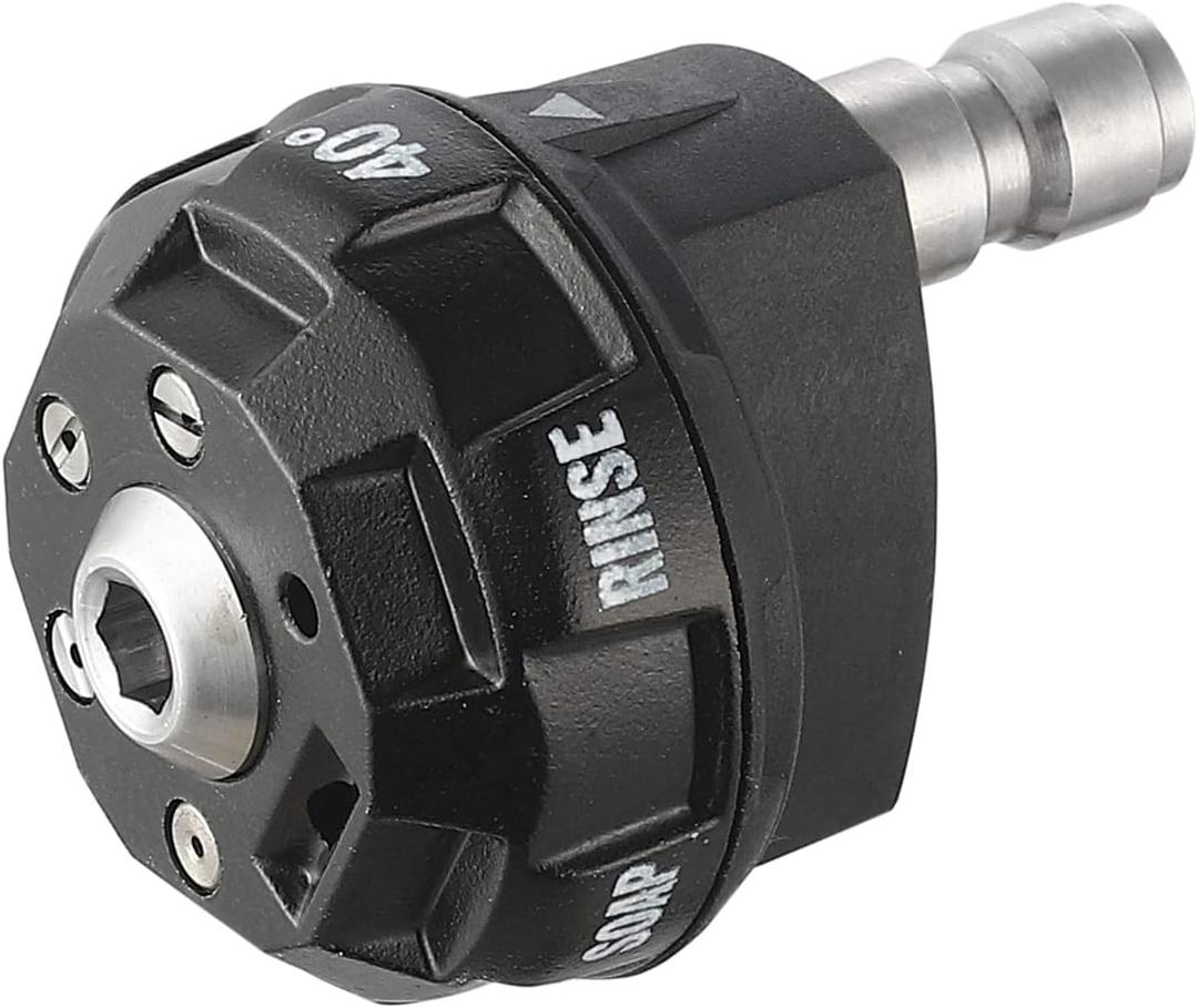 Meteor Blast Pressure Washer Nozzle, 6-in-1 Quick Change over and Adjustable, Power Washer Tips Replacement with 1/4 inch Quick Connector, MAX 4500PSI for Pressure Washer (Orifice 2.5)