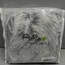 Ashler faux fur rug, Fluffy Shaggy Area Rug Ultra Soft 2 x 3 Feet Sheepskin Fur Rug, Frosted Bottom Gray Fuzzy Rug Machine Washable Shag Rug, Nursery Decor Throw Rugs for Bedroom, Living Room