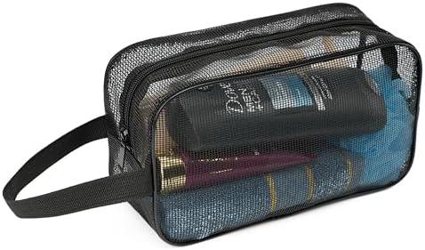 REDSINDA Mesh Shower Caddy Bag for Bathroom Gym Camping Portable Travel Mesh Toiletry Bag for Women Men