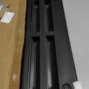 RV 20" Refrigerator Upper/Lower Side Wall Vent with Mesh Insect Screens for Campers Trailers (Black)