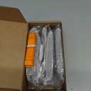 Probrico Cabinet Handles Stainless Steel Kitchen Drawer Pulls Square Bar Cabinet Hardware for Kitchen Bathroom Cupboard Dresser Black 5 Pack 4 Inch (102mm) Hole Center