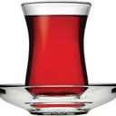 Pasabahce Premium Turkish Tea Cups and Saucers, Set of 12, Perfect for Tea Party, Gifts, Housewarming, Weddings, Anniversary