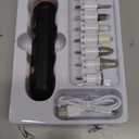 Professional Manicure Pedicure Kit, Cordless Electric Nail File Set, Rechargeable Pedicure Tools for feet, 5 Speeds Hand Foot Care Nail Drill for Thick Nail Toenail Cuticle Women Men Baby Pets (Black)