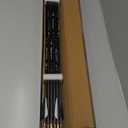 30Inch Carbon Arrow Practice Hunting Arrows with Removable Tips for Compound & Recurve Bow (Pack of 12) (Black White)