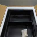 Solid Wood 14 X 18 Recessed Medicine Cabinet,2-Tier, Medicine Cabinet Organizer,Wall Niche, Bathroom Wall Cabinet, Recessed Bathroom Cabinet, Bathroom Cabinet with Storage Black