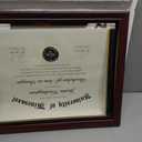 16x20 Diploma Frames 14x17 with Black Mat, Fits Degree Certificate Document, 20 x 16 Cherry Red Frame with Tempered Glass Panel for Wall Mounting
