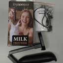 Electric Milk Frother Handheld: Rechargeable - LED Digital Display, Bare-Bones Version - Blackish Purple