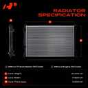 A-Premium Engine Coolant Radiator Assembly Compatible with Toyota Camry 2018 2019 2020 2021, 2.5L 3.5L, Replace# 1640025130