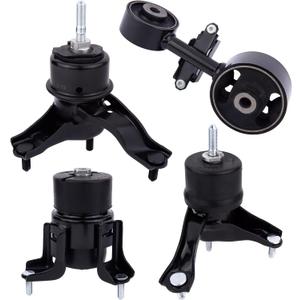 Engine Motor and Transmission Mount Set of 4 - Compatible with Toyota Camry Motor Mounts 2002-2006 2.4L Automatic Trans - Replaces A4203, A4211, A4204, A4207 - Front, Right, Rear, Upper