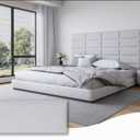 Peel and Stick Upholstered Headboard Queen Size, 9 Panels
Interior Wall Panels for Bedroom, 3D Soundproof Tufted Fabric Headboard,Wall Mounted Headboards, 10"x24" Light Grey